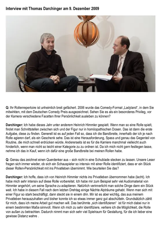 Quer Magazin: Interview im Quer Magazin